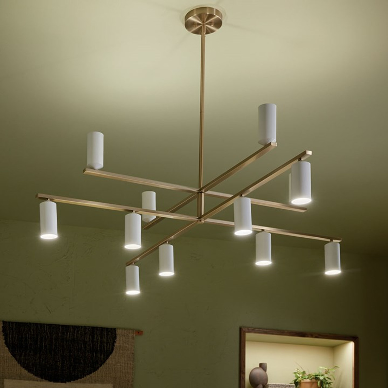 Kichler Torche 5 Modern Bathroom Lighting Fixture Champagne