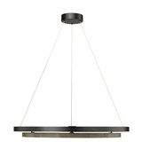 Du-Ring Black & Gray Wood Duo 30 Inch Integrated LED Ring By Modition