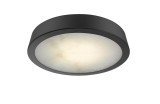 Natural alabaster stone slab surrounded by minimalistic modern frame with LED module by ModitionLighting