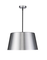 Kaitlin Three-Light Brushed Nickel Pendant by Mirage Lighting