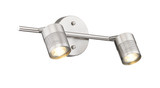 Peek Two Light Track in Brushed Nickel by Mirage Lighting