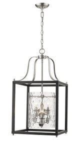 A photo of the Delilah 6-Light Two Toned Pendant By Mirage Lighting
