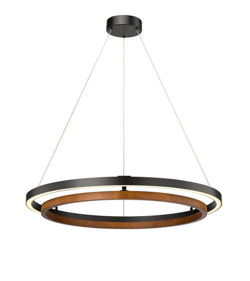 Du-Ring Black & Barn Wood Duo 30 Inch Integrated LED Ring By Modition With Bonus LED Module Included