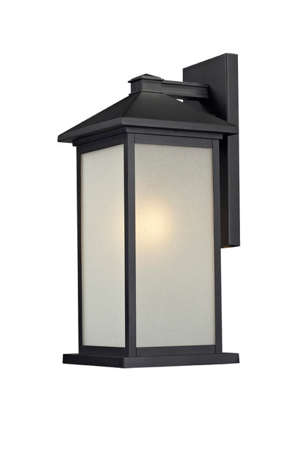 A photo of the Allure Black Outdoor Medium Wall Mount By Mirage Lighting