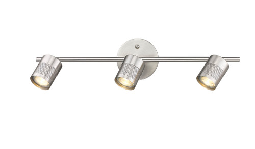 Peek ThreeLight Track in Brushed Nickel by Mirage Lighting