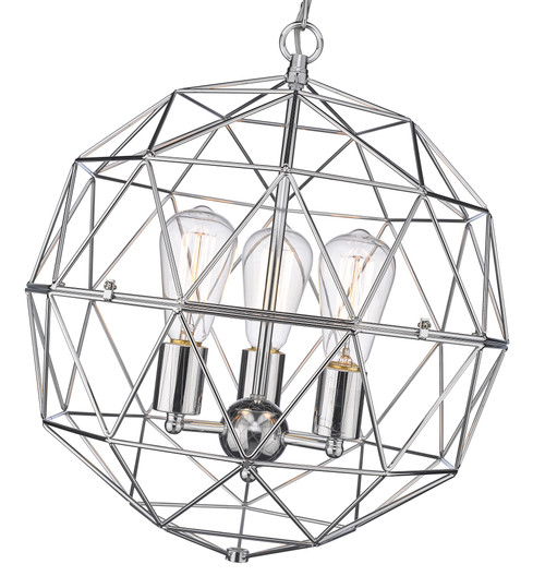 Cosmic Three Light 16" Pendant by Mirage Lighting