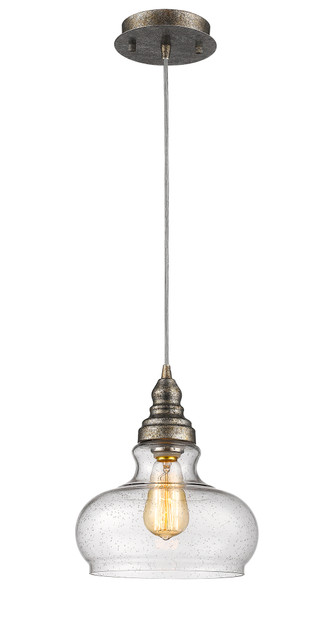 A photo of the Venturo Clear Glass Mini Pendant By Mirage Lighting