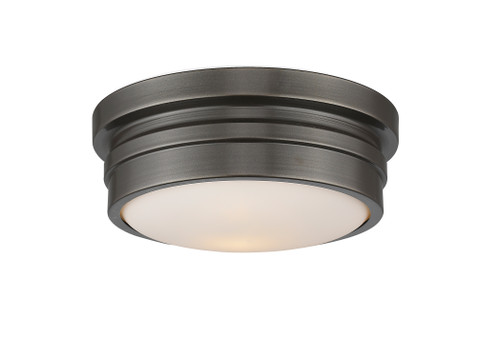 A photo of the Town 2-Light Bronze Flush Mount By Mirage Lighting