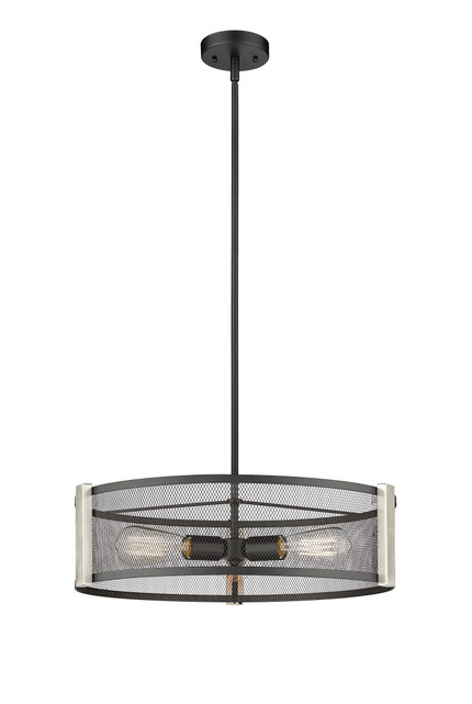 Three  Light Multi-Finish Pendant by Mirage Lighting  P440-20BKMF