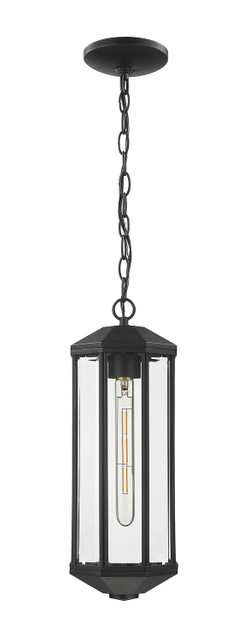 A photo of the Morph 1-Light Outdoor Hanging Lantern By Mirage Lighting