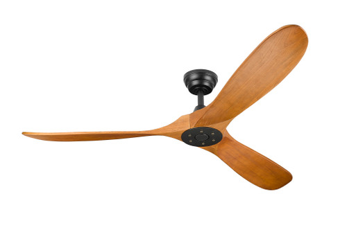 DC Motor Ranch 60" 3-Wood Blade Flush Mount Ceiling Fan Matte Black By Mirage Lighting, High CFM  Ceiling Fan, Fan Sale, Monte Carlo Fan, Maverick Fan, Energy Efficient Fan, Fan For Large Space, Ceiling Fan With Remote , Ceiling Fan With Timer, Ceiling Fan With Real Wood Blades Modern Ceiling Fan, Industrial Ceiling Fan,