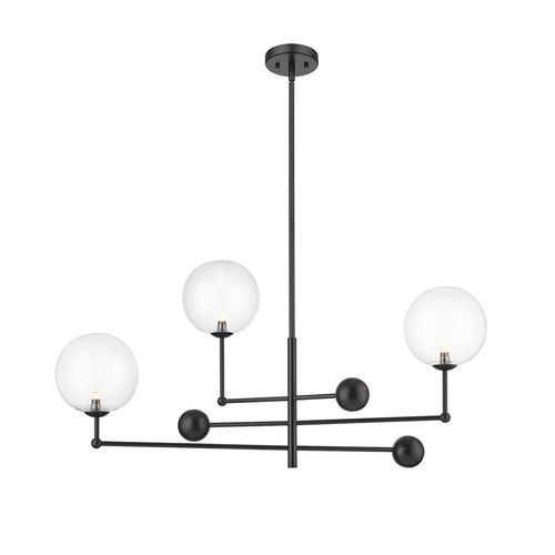 New York 3 Light Black Modern Adjustable Pendant By Mirage Lighting