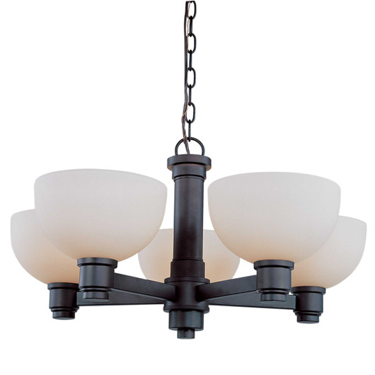 9-arm brass chandelier with beige shades, 21 h (excluding chain)