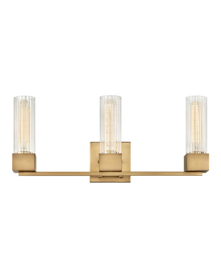 5973HB, Xander 3-Light Heritage Brass Vanity Light By Hinkley