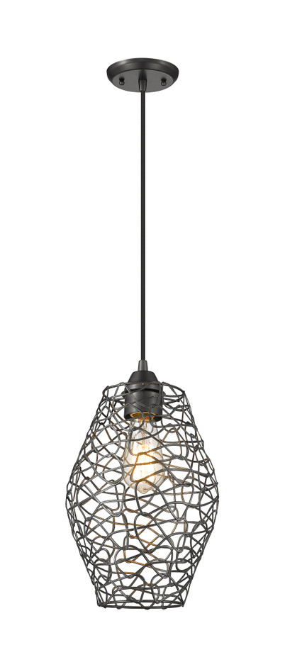 A photo of the Meshwork 1-Light Pendant By Mirage Lighting