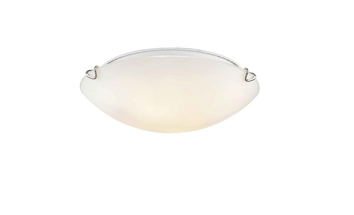 A photo of the White 2-Light Flush Mount By Mirage Lighting