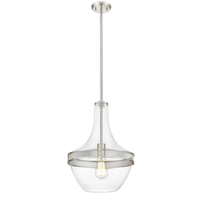 Grace 1-Light Decorative Pendant BN By Mirage Lighting