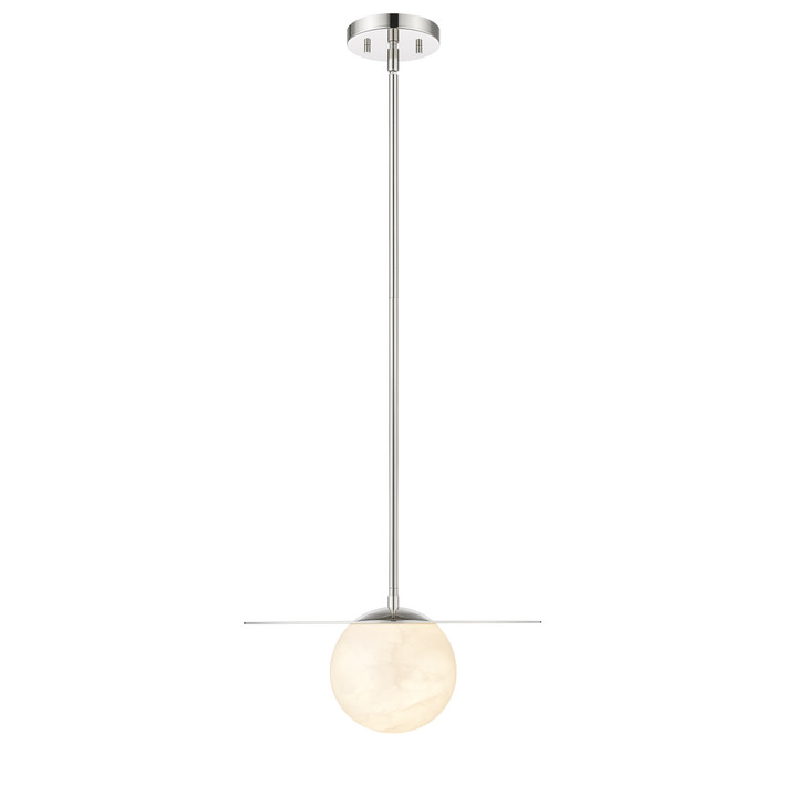 A6698-1MP-PN-A6698ACC18NK, Moon Disk 1-Light Alabaster Pendant By Modition, Alabaster Lighting, Modern Alabaster Lights, Modern Pendant Lighting, Contemporary Lighting, Modern Natural Lighting