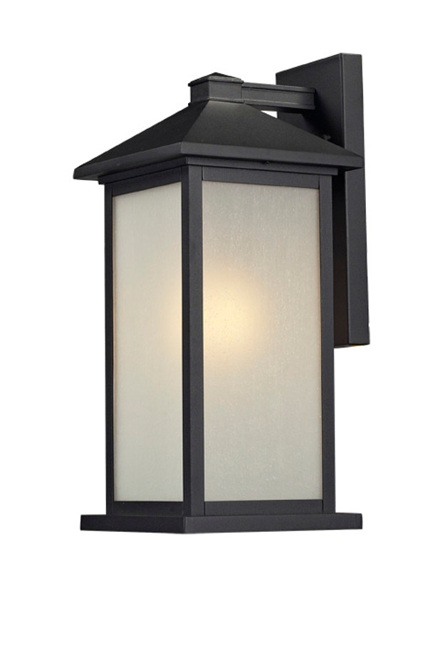 A photo of the Allure Black Outdoor Large Wall Mount By Mirage Lighting