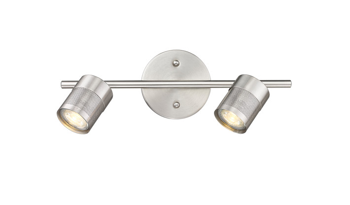 Peek Two Light Track in Brushed Nickel by Mirage Lighting