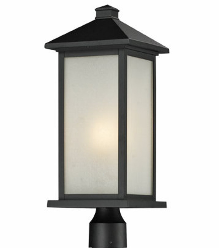 A photo of the Allure Black Outdoor Medium Post Head By Mirage Lighting