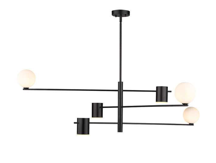 P693-6BK, Modo 6-Light  Up/Down Pendant By Mirage Lighting