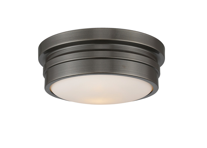 A photo of the Town 2-Light Bronze Flush Mount By Mirage Lighting