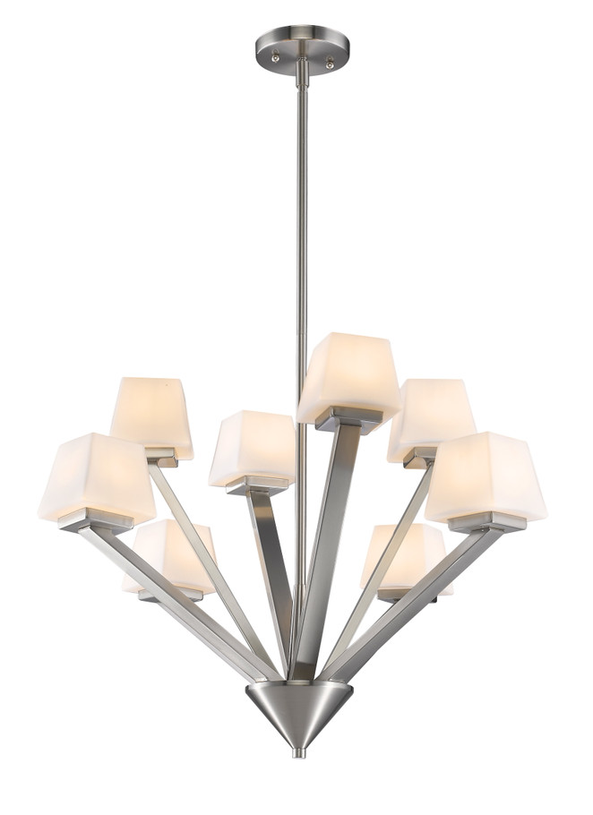 A photo of the Juliette 8-Light Chandelier By Mirage Lighting