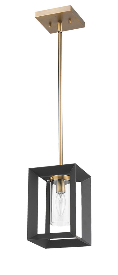 A photo of the Lipa 1-Light Two Toned Mini Pendant By Mirage Lighting