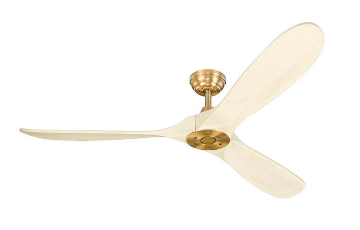 DC Motor Ranch 60" With 3 White Wood Blade Flush Mount Ceiling Fan In Antique Gold By Mirage Lighting, High CFM  Ceiling Fan, Fan Sale, Monte Carlo Fan, Maverick Fan, Energy Efficient Fan, Fan For Large Space, Ceiling Fan With Remote , Ceiling Fan With Timer, Ceiling Fan With Real Wood Blades Modern Ceiling Fan, Industrial Ceiling Fan,