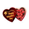 Dark Chocolate Non-Pareil filled Heart Box