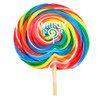 Tutti Fruitti Rainbow Swirl Whirly Lollipop