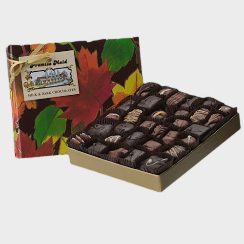 Milk & Dark Chocolate 3/4 lb. Autumn Assortment Gift Box Milk & Dark Chocolate 3/4 lb. Autumn Assortment Gift Box