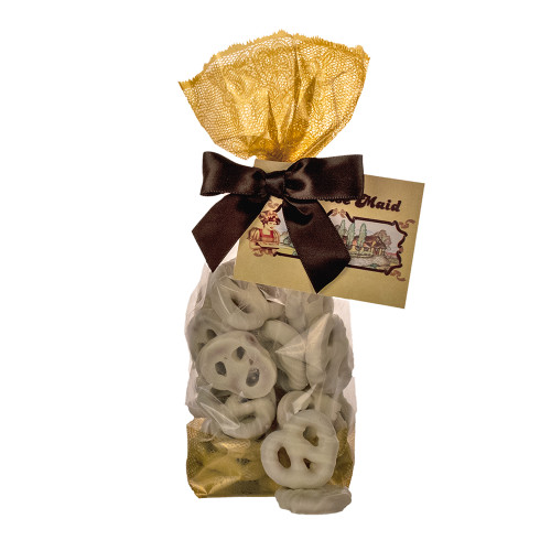 White Chocolate Tiny Pretzel Twists Gift Bag White Chocolate Tiny Pretzel Twists Gift Bag