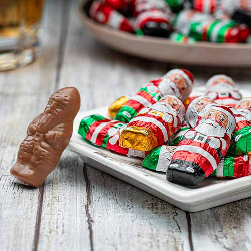 Foil Wrapped Milk Chocolate santas