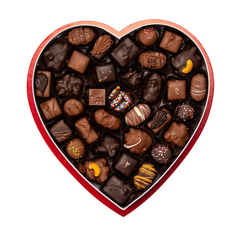 1 lb Happy Valentine's Day  Heart Shaped Gift Box