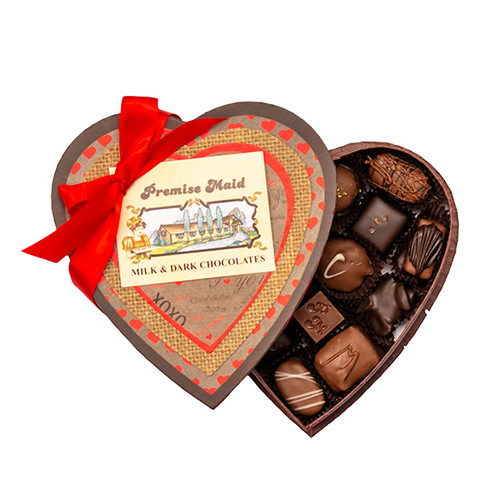7 Ounce Valentine's Day XoXo Heart Shaped Box