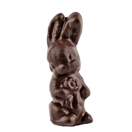 Solid Dark Chocolate Cute Bunny