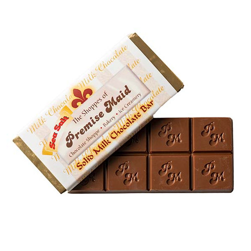 Solid Chocolate  Bar with Sea Salt