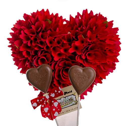 Milk Chocolate Heart Pop