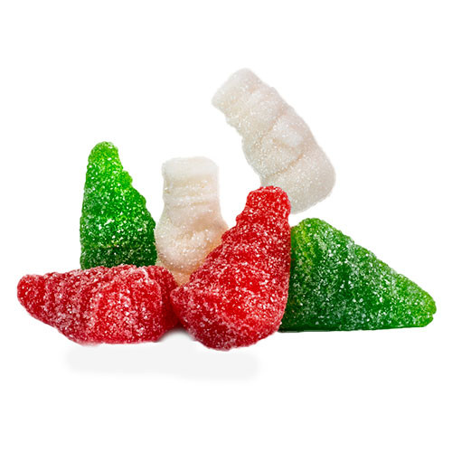 Gummy  Tart Style Trees and Snowmen