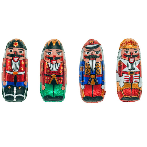 Foil Wrapped Milk Chocolate Nutcrackers