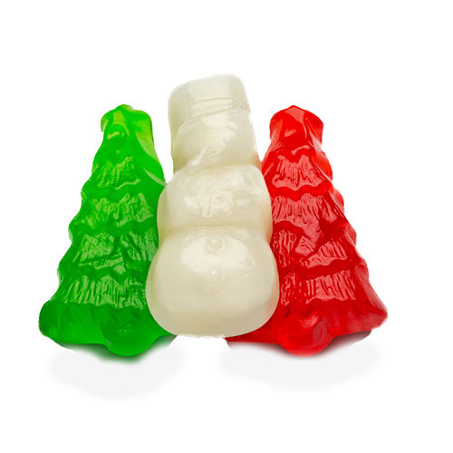 Gummy Christmas Trees and Snowmen