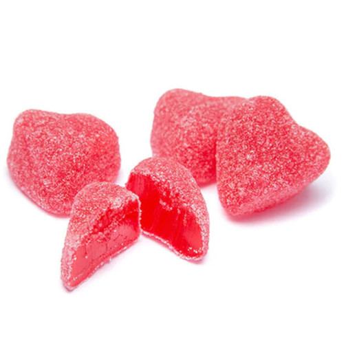Sugar Jelly Hearts Cherry Flavored