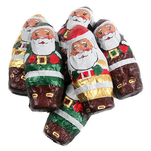 Solid Dark Chocolate Santas