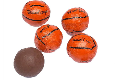 Milk Chocolate Foil Wrapped Basketballs