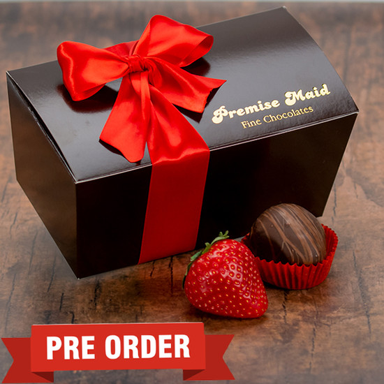 1 Pound Box Of Premise Maid Strawberries