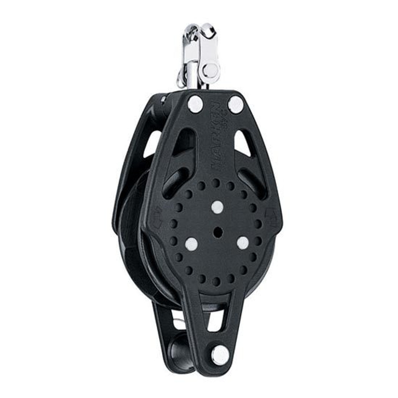 Harken 75mm Carbo Ratchamatic Block w/Becket Adventure Safety