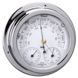 RWB Barometer, Thermometer & Hygrometer Chrome 120mm (RWB4559)
