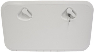RWB Deluxe Storage Hatch Box with Lock 600 White (RWB2343)